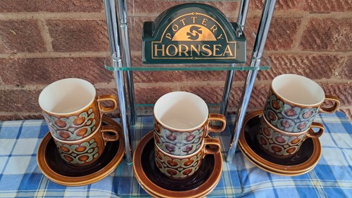 Hornsea pottery bronte cups - pottery,